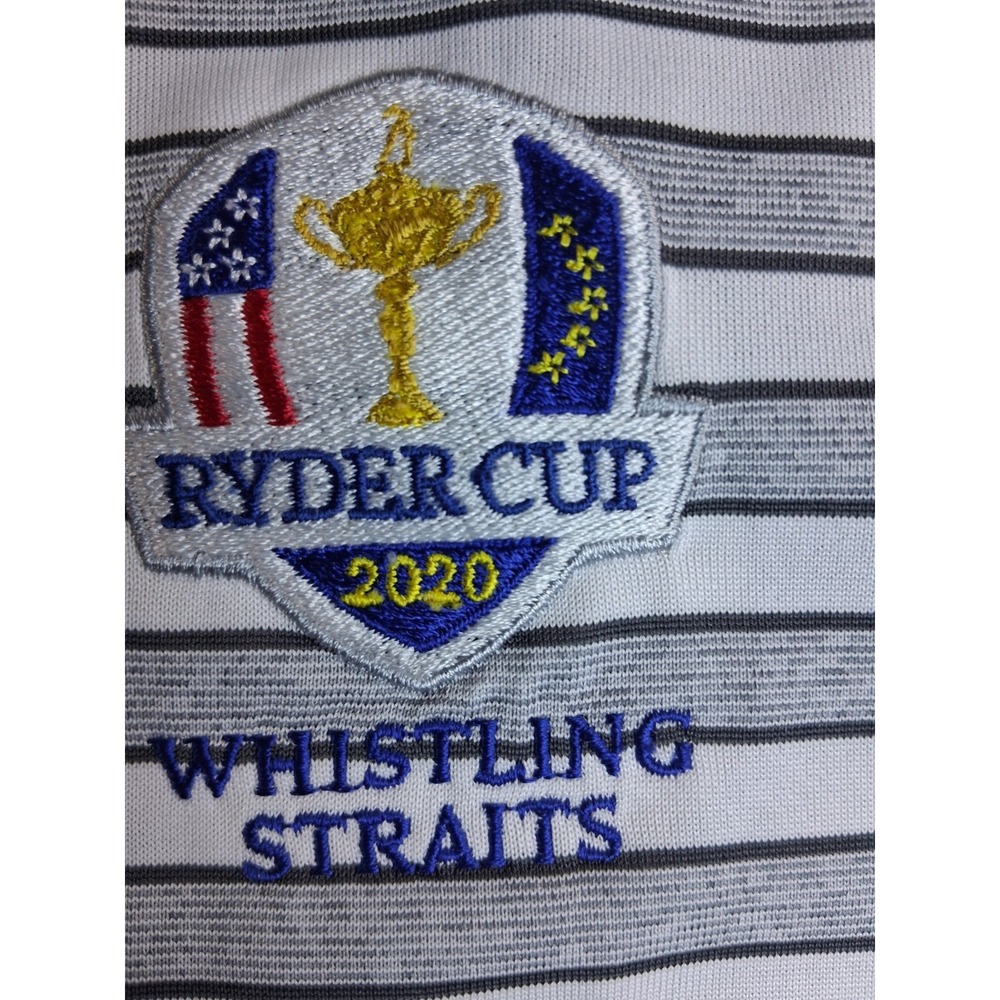 Columbia Mens XL Golf Polo Shirt Striped Short Sleeve - Picture 2 of 3